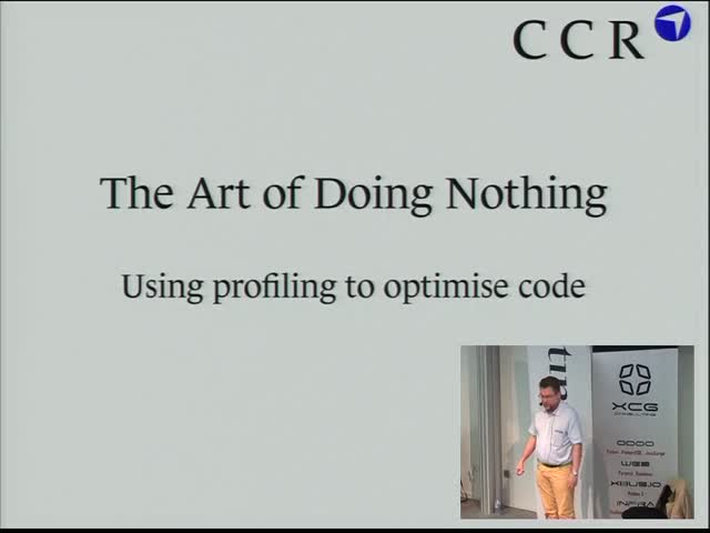Image from The Art of Doing Nothing – Using profiling to speed up your code